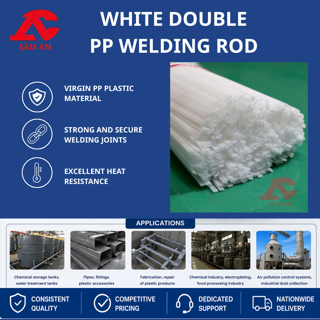 White Double PP Welding Rod